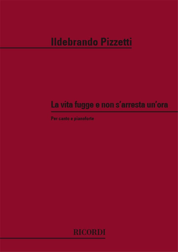 Tre Sonetti Del Petrarca: N.1 La Vita Fugge E Non